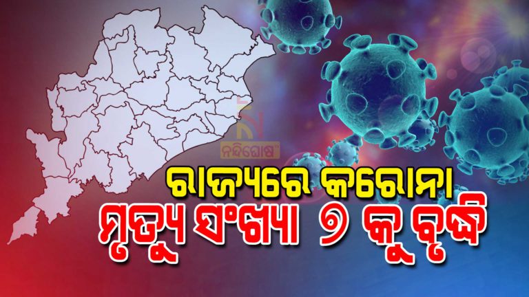 ରାଜ୍ୟରେ ଆଉ ଏକ ମୁଣ୍ଡ ନେଲା କରୋନା,୭ରେ ପହଞ୍ଚିଲା ମୃତ୍ୟୁସଂଖ୍ୟା