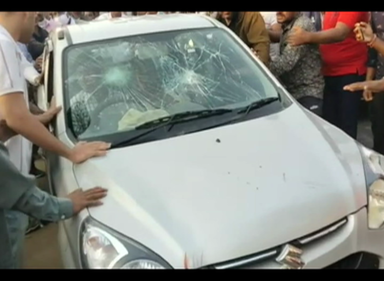 Chiranjib Biswal Supporters Broken Youth Car For Job Questioning