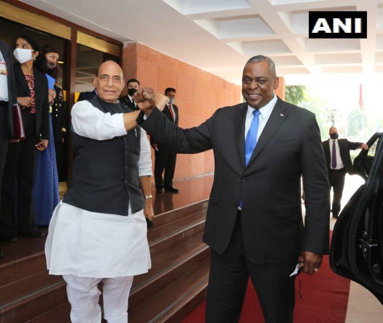 Rajnath Singh And Lloyd-Austin Held Delegation Level Talks