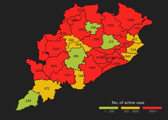 19 District Of Odisha In Covid Red Zone