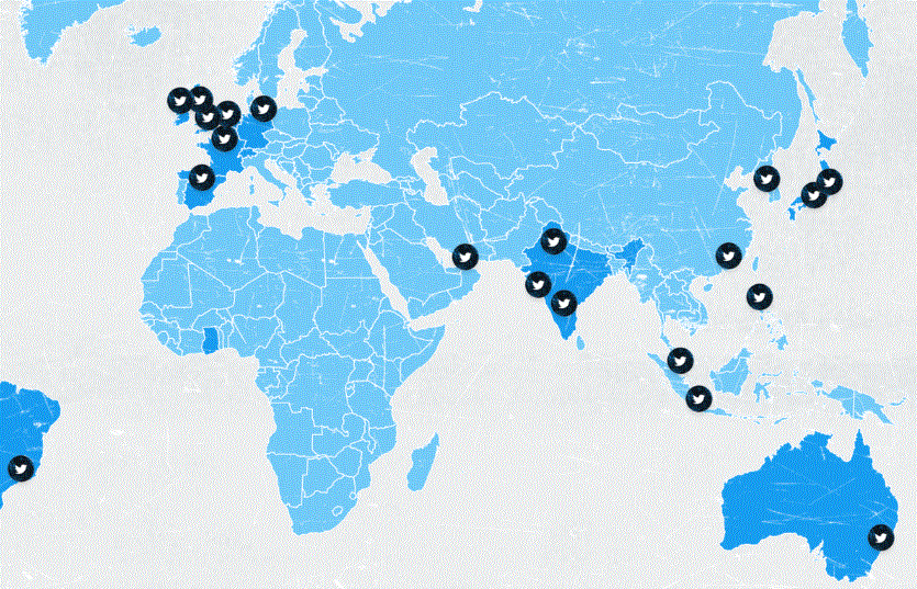 Twitter again shows distorted map of India on its website