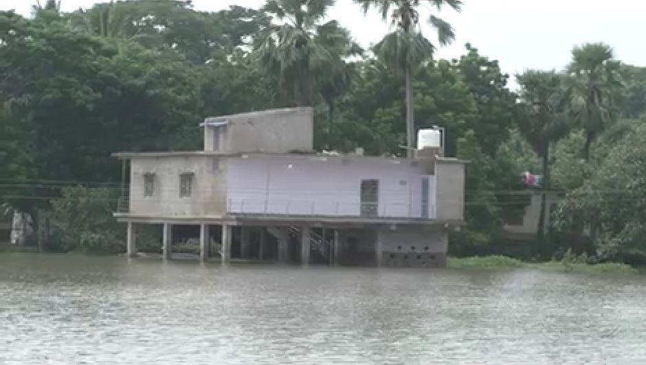Badachana MLA In Flood Affected Area 