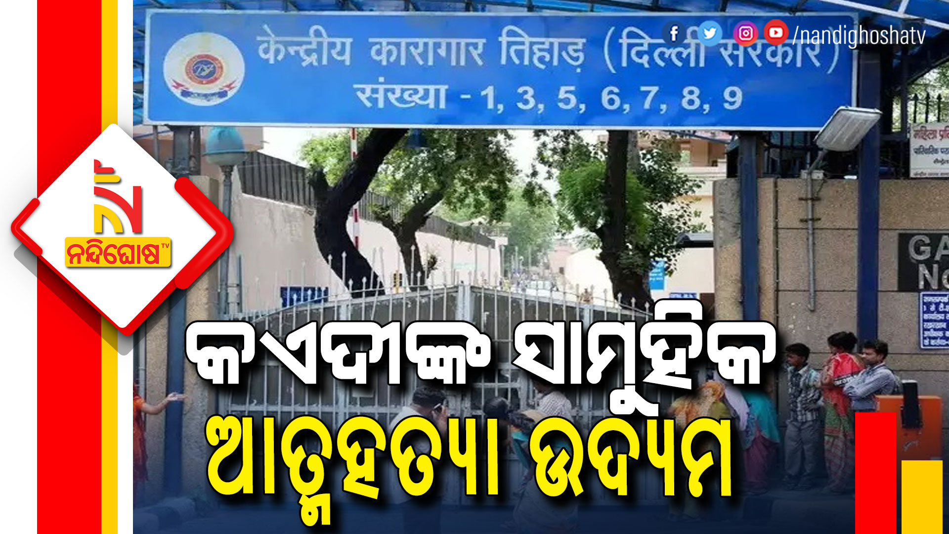 Five Prisoners Attempt To Suicide In Delhi Tihar Jail