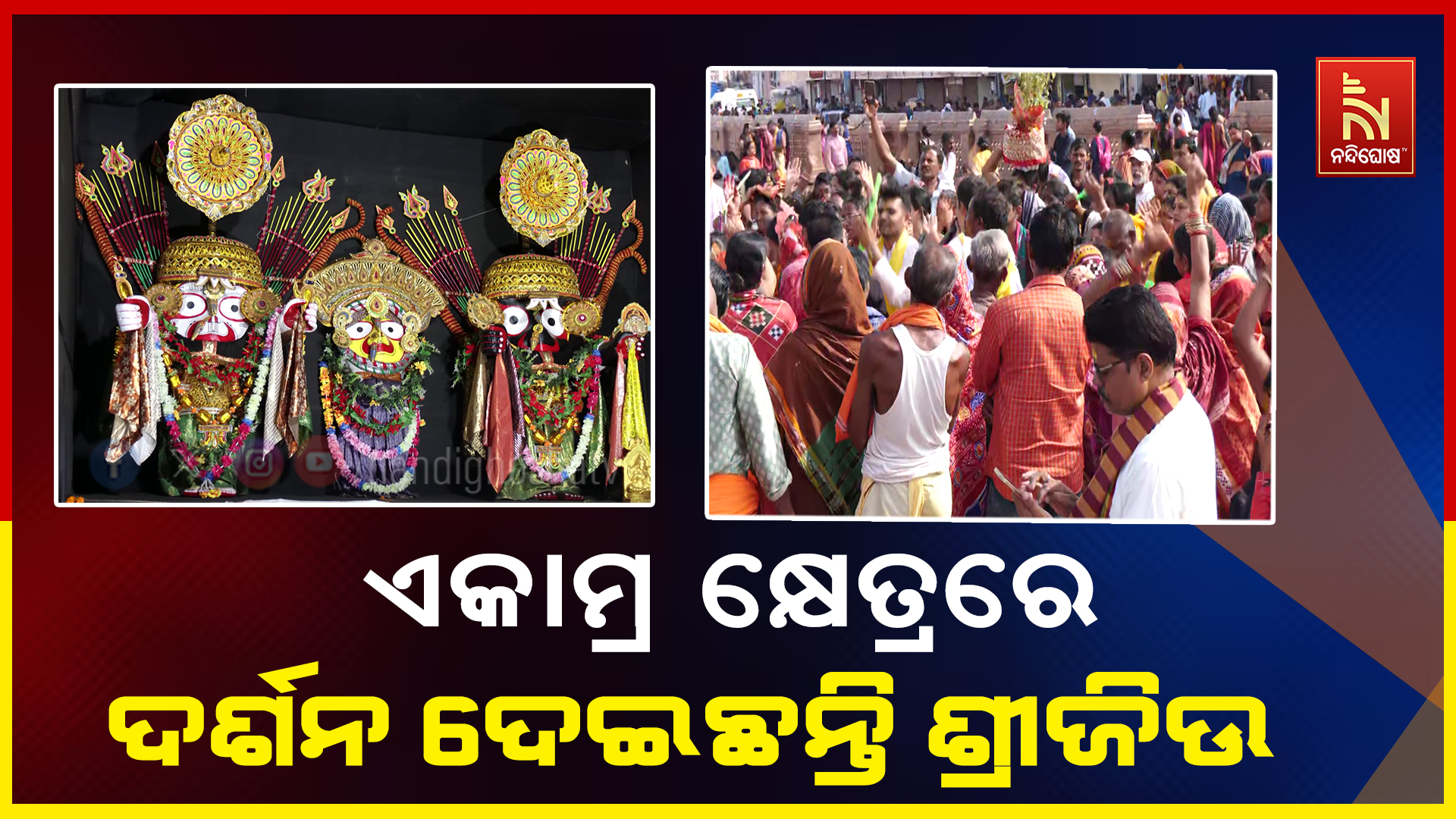 ଏକାମ୍ର କ୍ଷେତ୍ରରେ ଦର୍ଶନ ଦେଇଛନ୍ତି ଶ୍ରୀଜିଉ