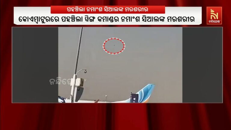 କୋଏମ୍ବାଟୁରରେ ପହଞ୍ଚିଲା ୱିଙ୍ଗ କମାଣ୍ଡର ନମାଂଶ ସିଆଲଙ୍କ ମରଶରୀର